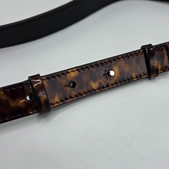 Women's Animal Print Patent Leather Mini Antigona Lock Bag - Picture 10 of 15